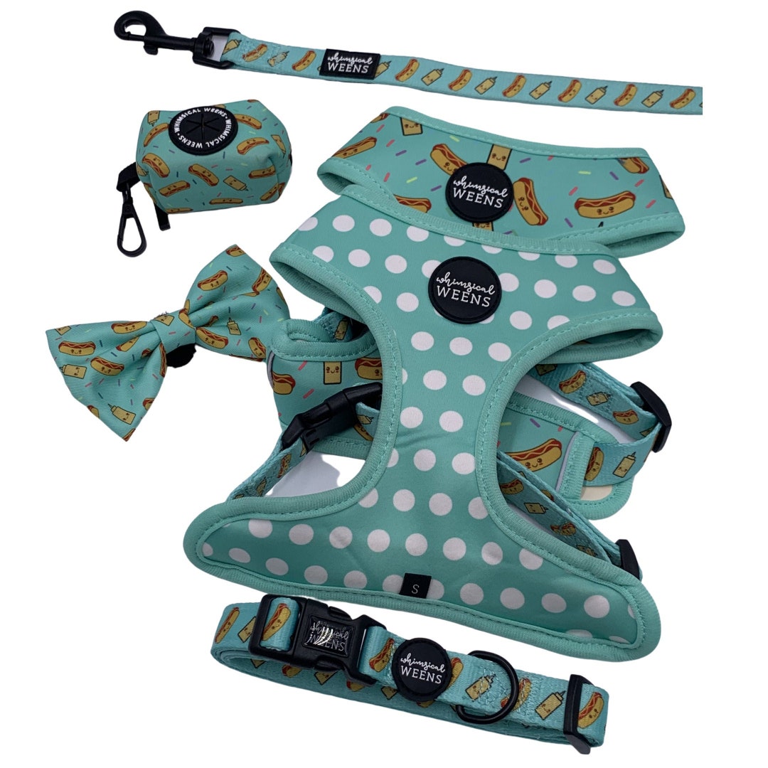 Hot Dog Dog Harness Sausage Dog Leash Set Dachshund Hot Etsy