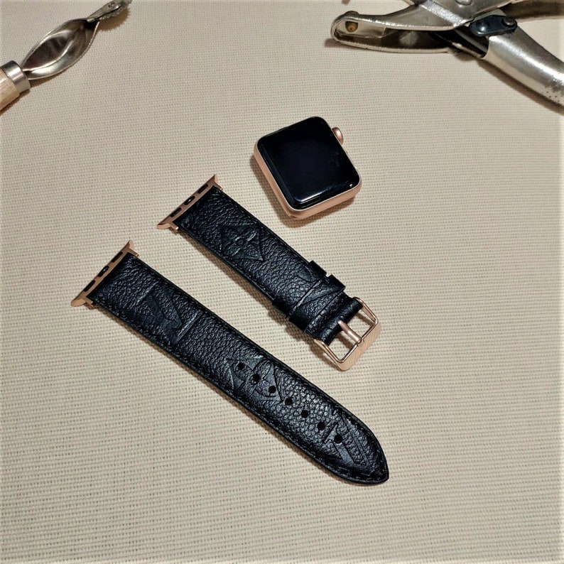 Handmade Louis Vuitton Apple watch band Series 654321 | Etsy