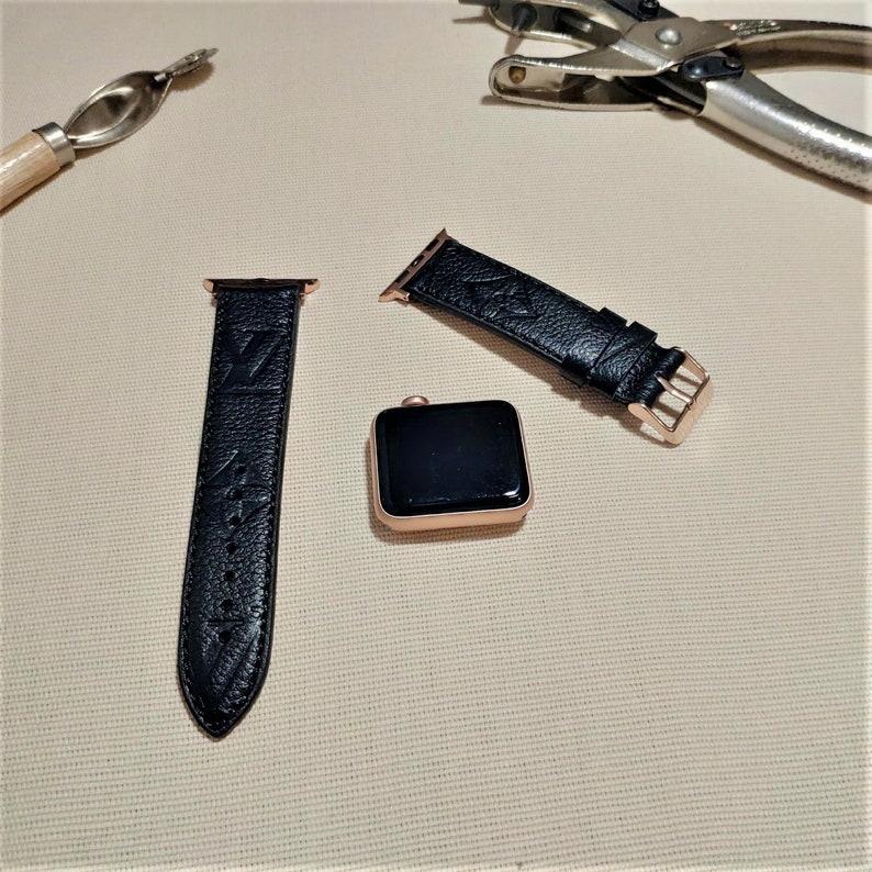 Handmade Louis Vuitton Apple watch band Series 654321 Etsy