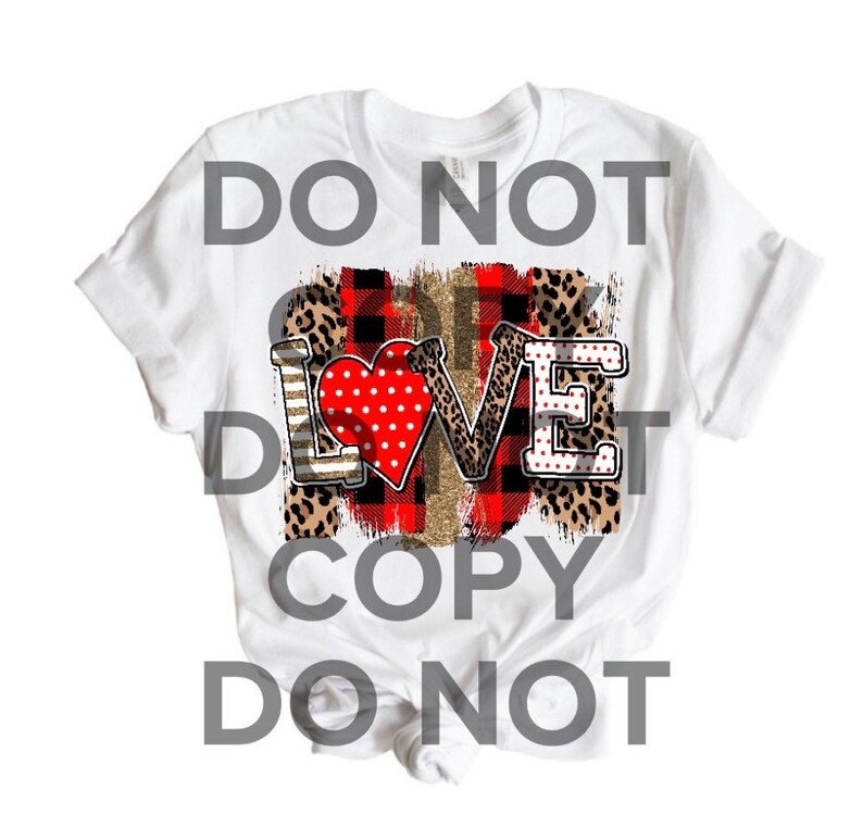 Sublimation Design Ready To Press Love Valentines