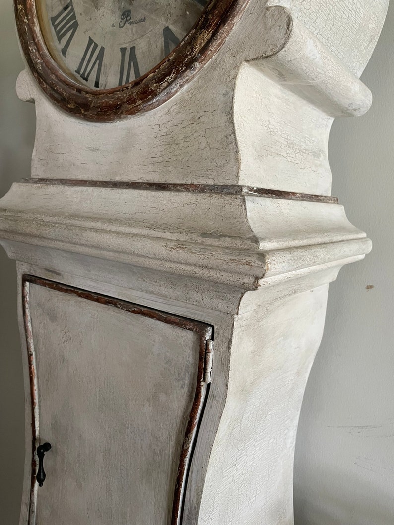 Mora Style Clock Gustavian Finish French Style Grandfather Etsy