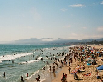 Santa Monica Beach Poster Print