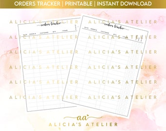 Free Printable Week Order Tracker Form.pdf Order Tracker Printable, Order Tracker Form, Order Tracker for Small ...