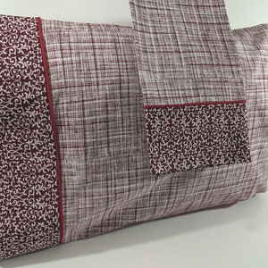 Red scroll plaid pillowcase cotton decor
