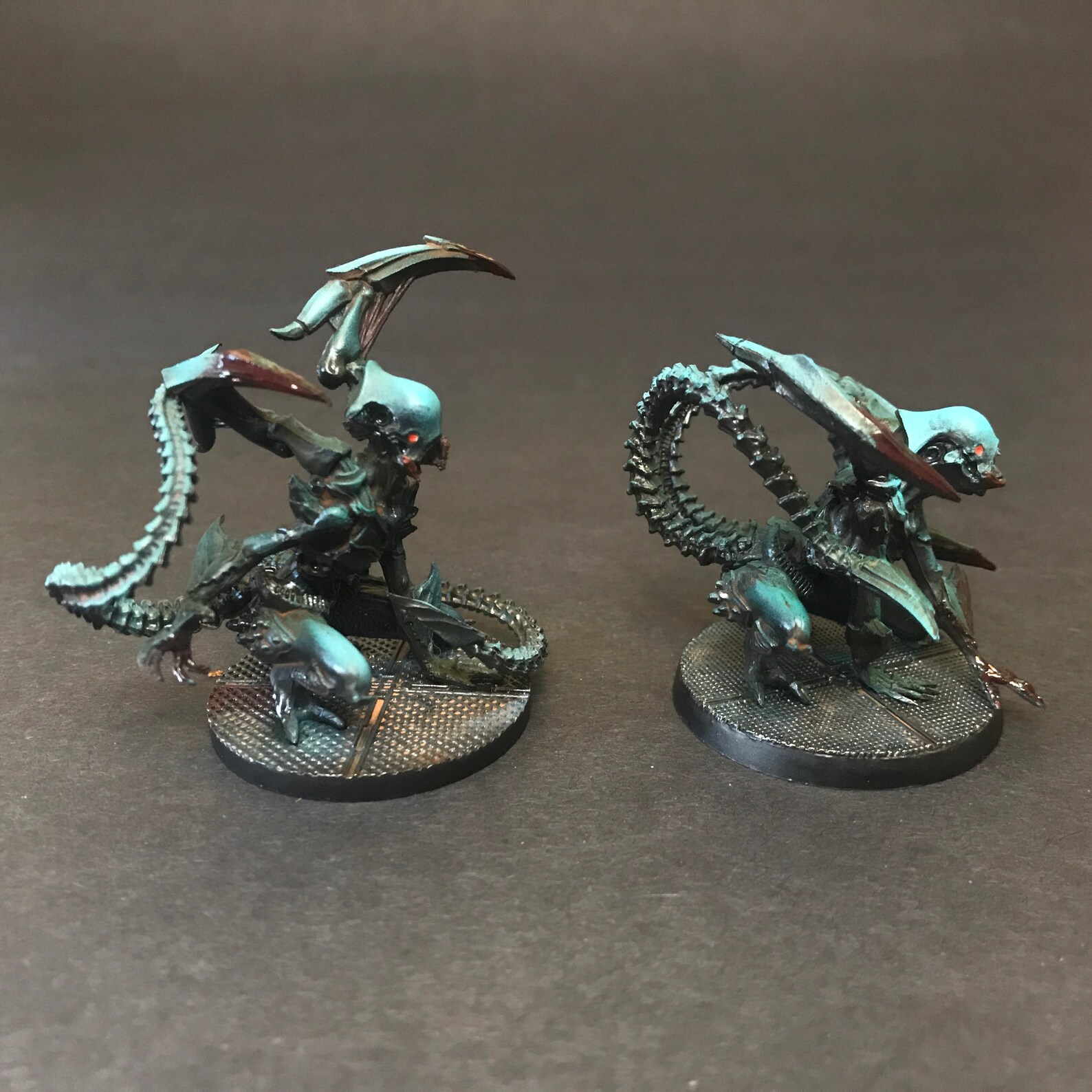 Painted Alien Xenomorph miniatures for Nemesis boardgame Etsy