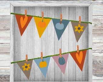 Fall Pumpkin Banner/Classroom and Therapy Room Wall  Decorations/Party and Wedding Decor Instant Download Printable