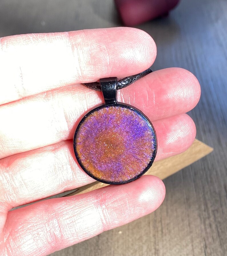 Multicolored Black Resin Necklace