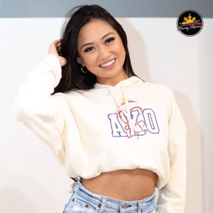 Filipino Sweatshirt Hooded Crop - Women - AKO by Pinoy Rising