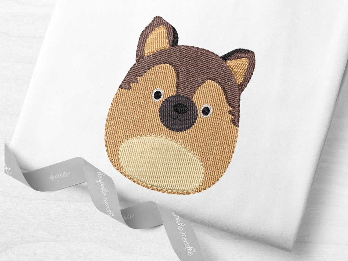 MARIO Squishmallow German Shepherd Machine Embroidery Design - Etsy