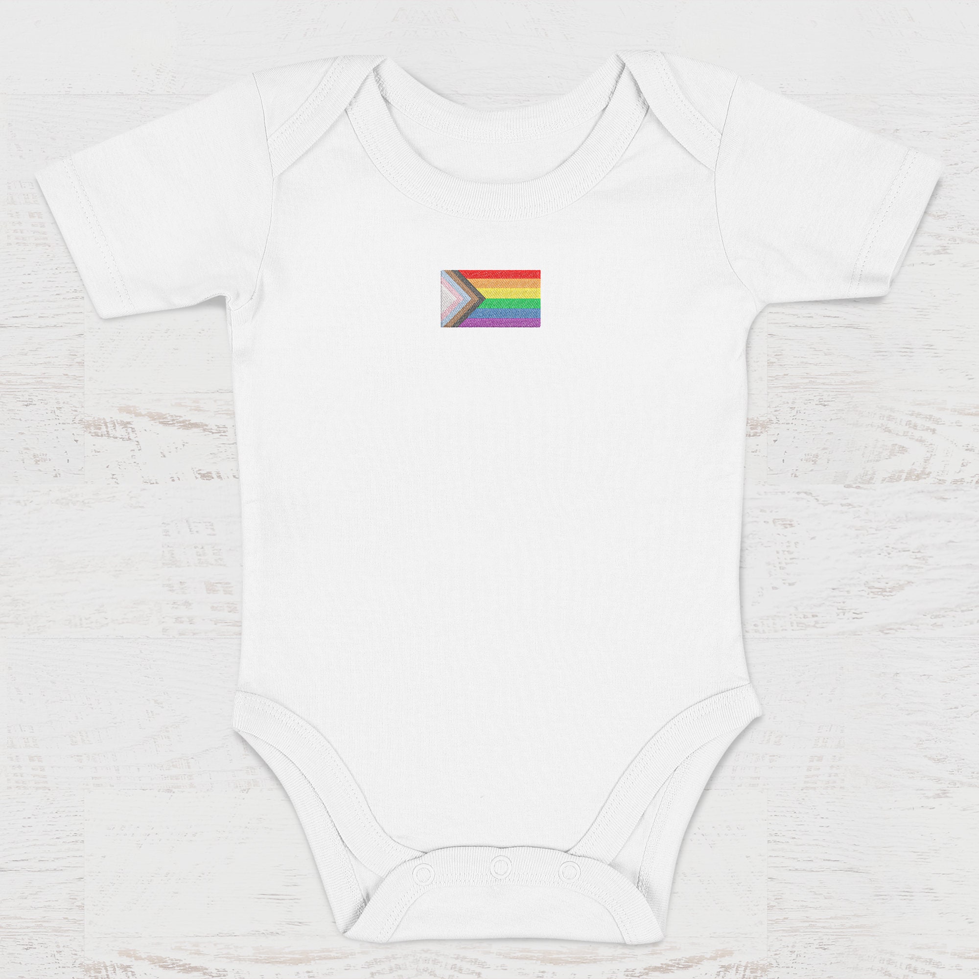 Progress Pride Flag Machine Embroidery Pattern | New Inclusive Chevron ...