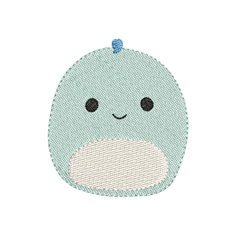 BEN the Dinosaur Squishmallow Embroidery Design Fill Stitch | Etsy
