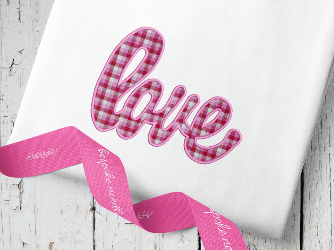 Valentine’s Day Applique Design LOVE Applique Embroidery Pattern - Etsy