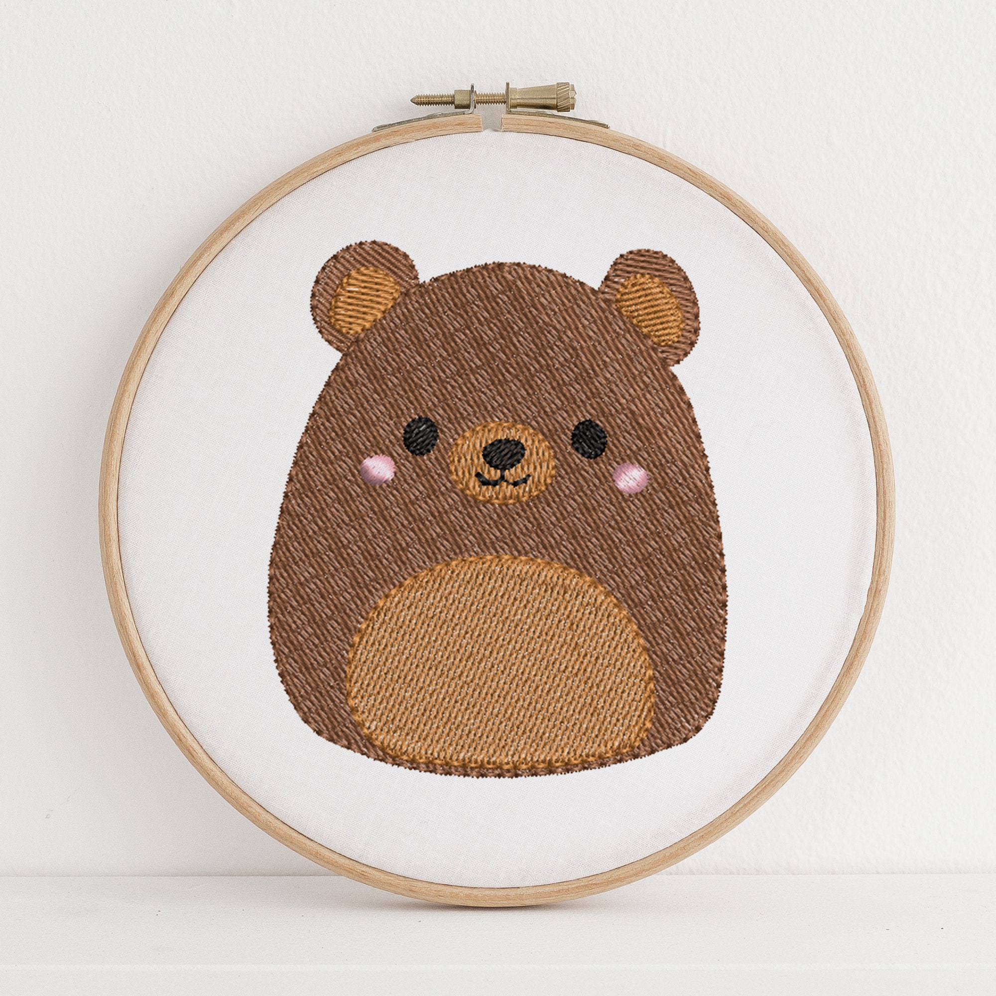 OMAR Bear Squishmallow Machine Embroidery Design 4x4 Hoop - Etsy Norway