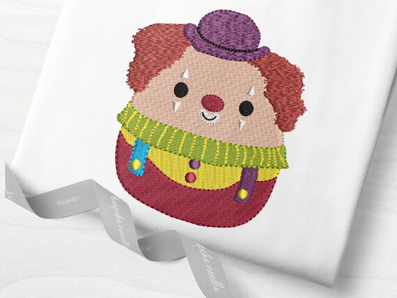 BIMBI the Clown Squishmallow Machine Embroidery Design - Etsy BIMBI the Clown Squishmallow Machine Embroidery Design - Etsy