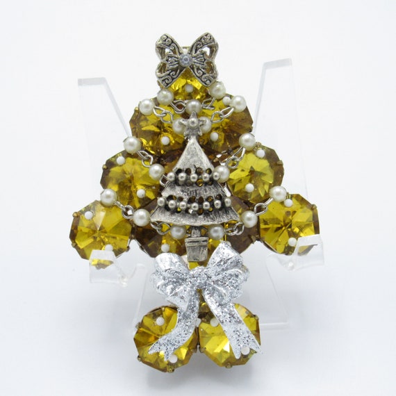 Vintage STUNNING Gold and Silver Tree on Tree, Dou