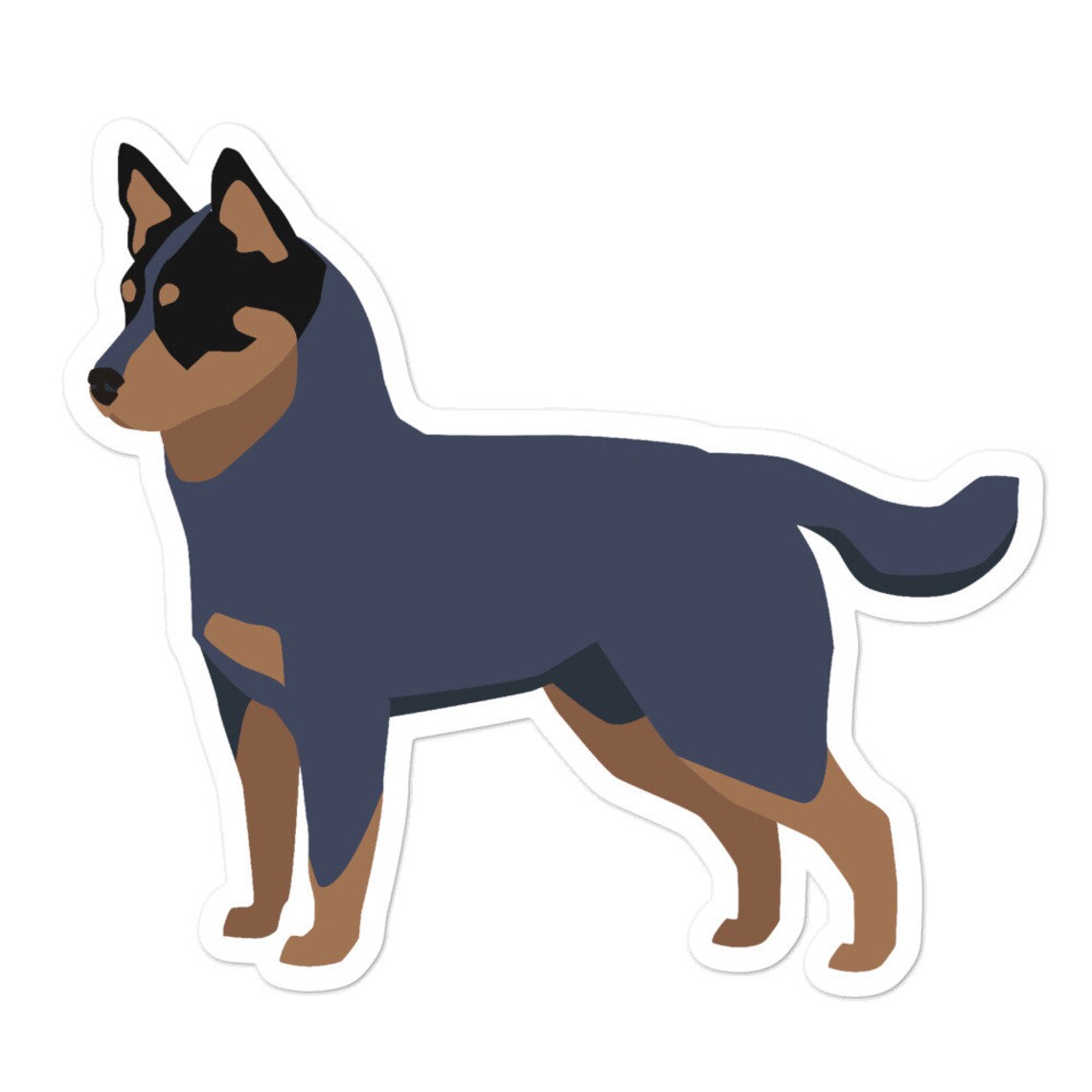 Blue Australian Cattle Dog Sticker Etsy