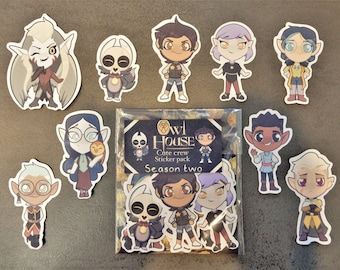 The Owl House Crew Season 2 paper sticker pack