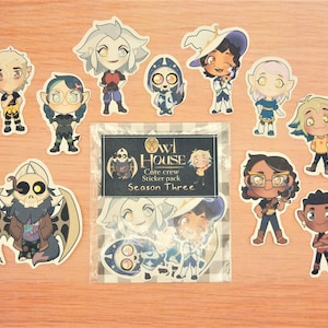 The Owl House Crew Staffel Drei Sticker Pack