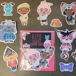 stickerpakket kipo en het tijdperk van de wonderbeesten