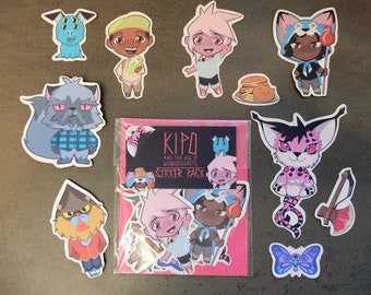 kipo and the age of the wonderbeasts sticker pack