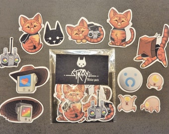 Stray Game Paper Sticker Pack