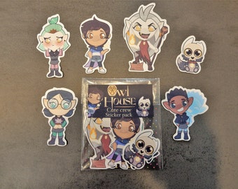 Owl House Crew Season One paper stickers pack
