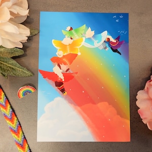 Rainbow Sky A5 Gloss print