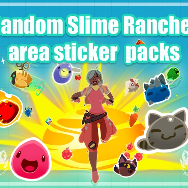 random slime rancher areas sticker packs