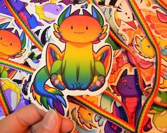 Pride dragons vinyl stickers
