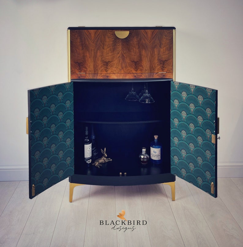 Art Deco Cocktail Vintage Drinks 1950s Etsy