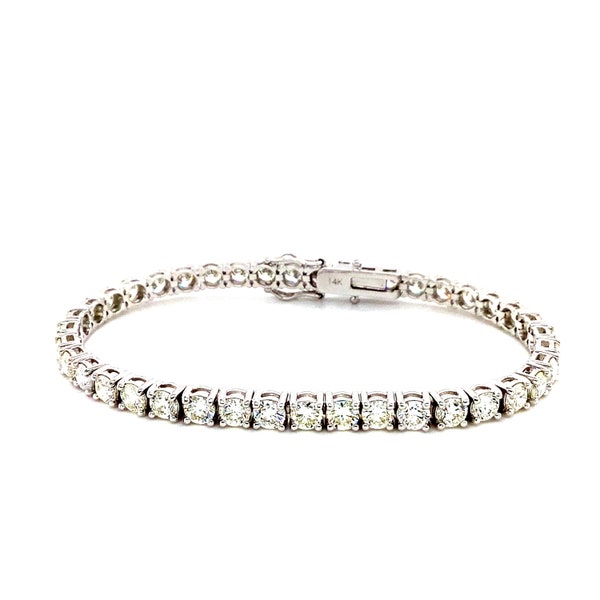 Sparkling Sophistication, 14K White Gold Diamond Bracelet