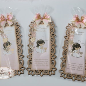 FREE SHIPPING! 12 Pcs Wooden Souvenirs, Christening Favors, First Communion Souvenirs, Detail for Guests, First Holy Communion!!