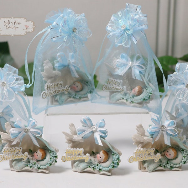 FAST SHIPPING!!!  12 Pcs Gifts, Christening Favors, Baptism Gifts, Blue Favors, Mi Bautizo Recuerdos en color azul, Recuerdo de Bautizo !!