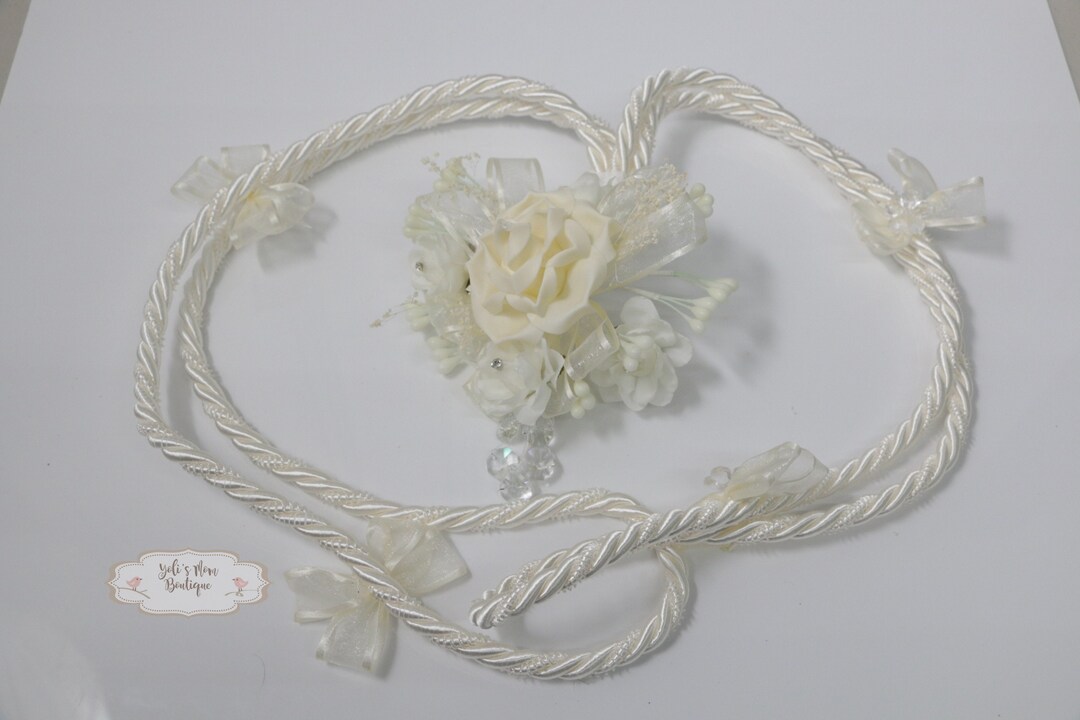 FAST SHIPPING!!! Beige Wedding Lasso Rope, Wedding Lasso With Bouquet ...