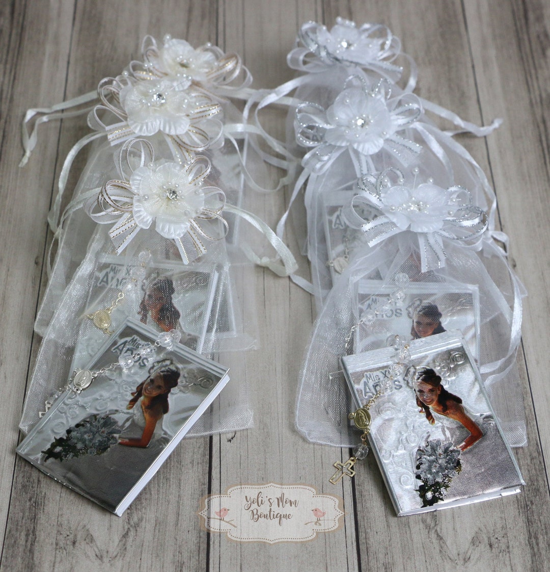 FAST SHIPPING 12 Pcs Quinceañera Souvenirs for Guests in Spanish, Appreciation Gifts for