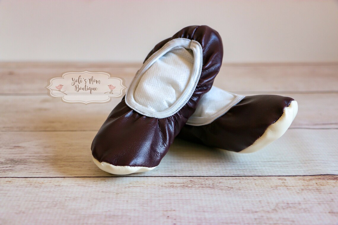 brown ballet shoes