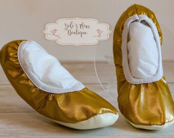 FAST SHIPPING!! Ballet Shoes Toddler, Gold Ballet Shoes, Ballerina Shoes, Leather Toddler Shoes, Flower Girl Shoes, Ballet Flats, Flat shoes