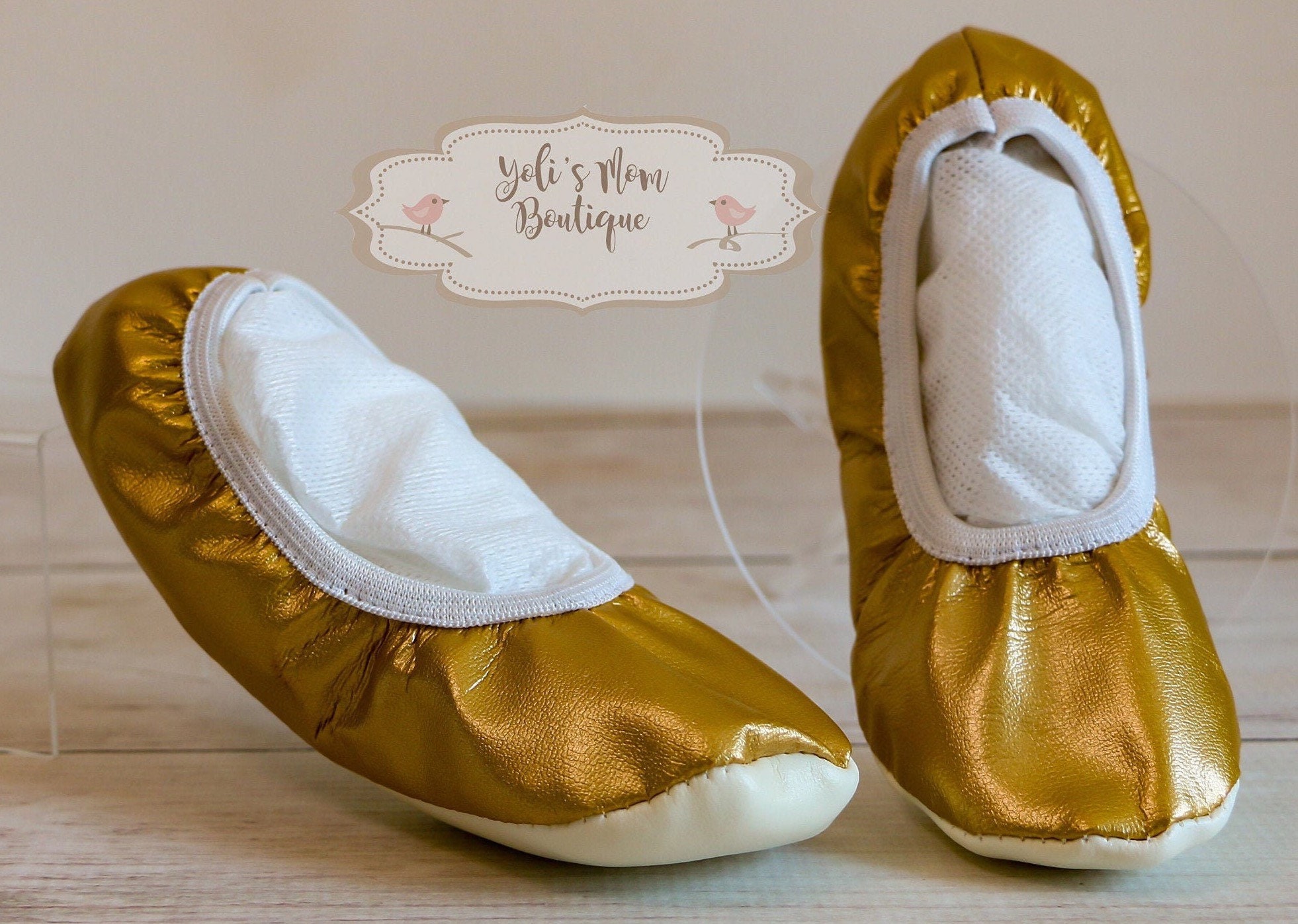 en anden fødsel Tidsserier FAST SHIPPING Ballet Shoes Toddler Gold Ballet Shoes - Etsy