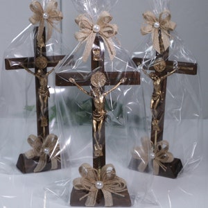 FREE SHIPPING!!! Wooden Religious Cross Guests Souvenirs, 12 Pcs Souvenirs and Favors for Guests, Favors for Guests, Beautiful Souvenirs
