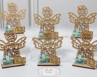 FAST SHIPPING!!! 12 Pcs Wooden Gifts, Christening Favors, Baptism Gifts, Baptism Souvenirs, Baptism Souvenirs, Detail for Guests