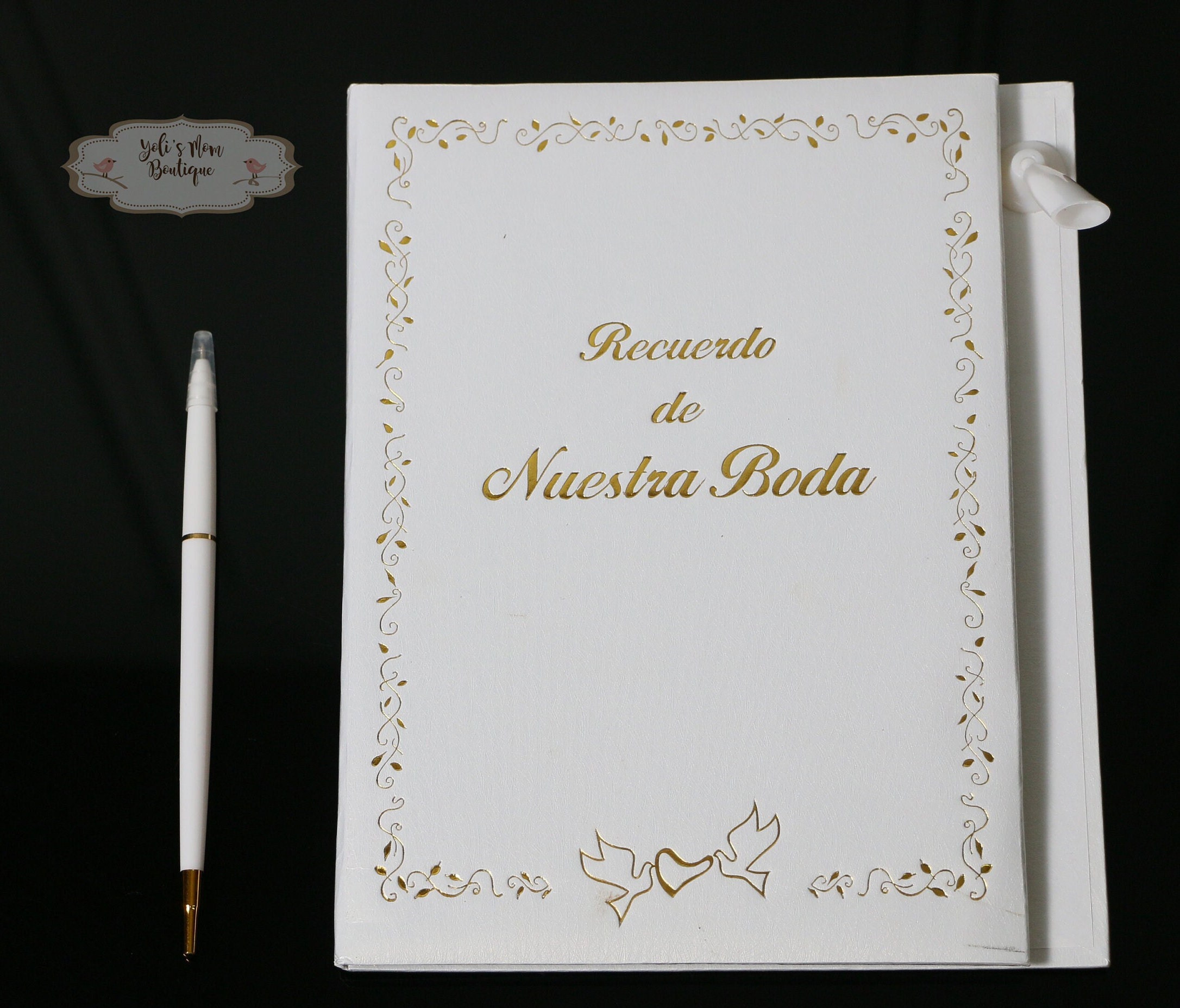 Libro de firmas álbum personalizado de fotos boda Petitkokoro modelo  Nicolás