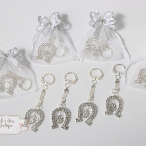 FAST SHIPPING!!! 12 Pcs. Keychains for all Occasions, Souvenirs for Wedding, Baptism, Confirmation, Holy Communion, XV años, Llavero Charro!