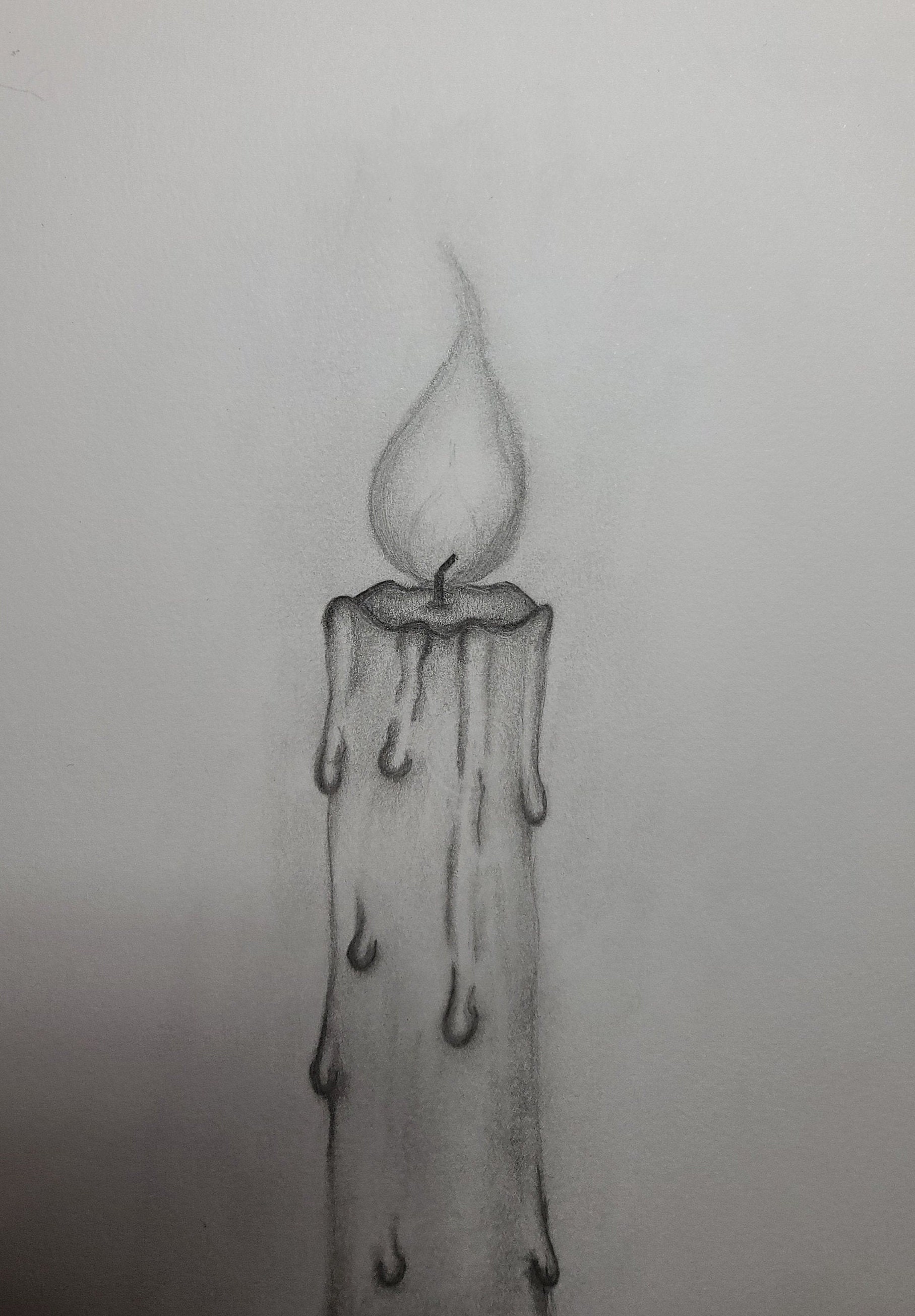 Candle Pencil Drawing