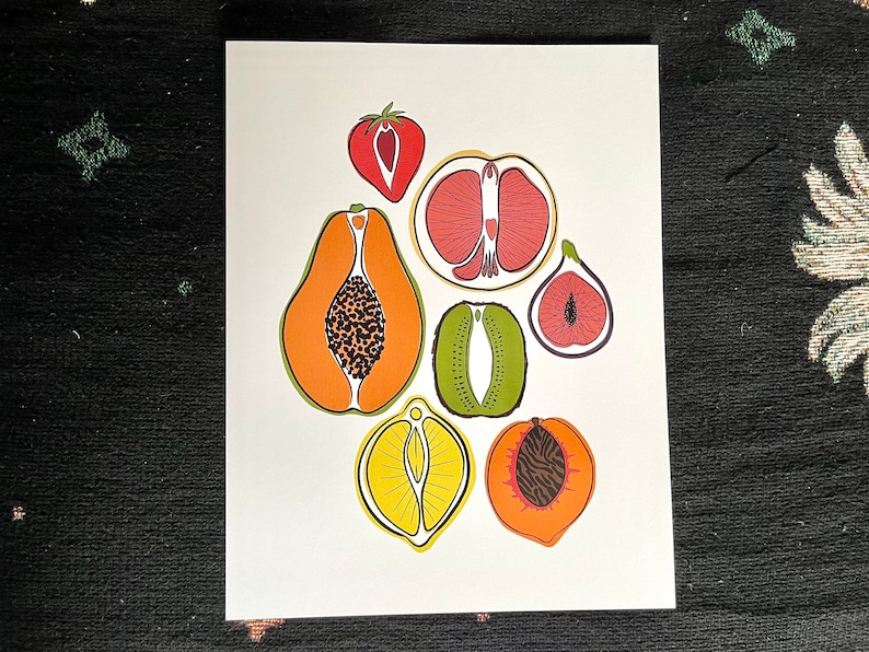 Sólo frutas – Impresión de 8,5"x11"