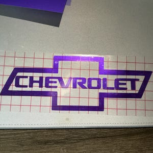 Adesivo in vinile con fiocco Chevy: decorazione per auto, finestrini e tazze