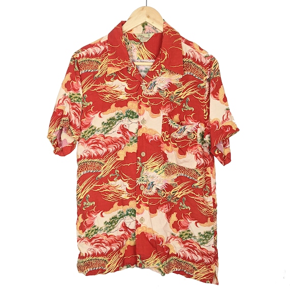 Vintage Dragon Hawaiian Shirt Patina Vintage JAP