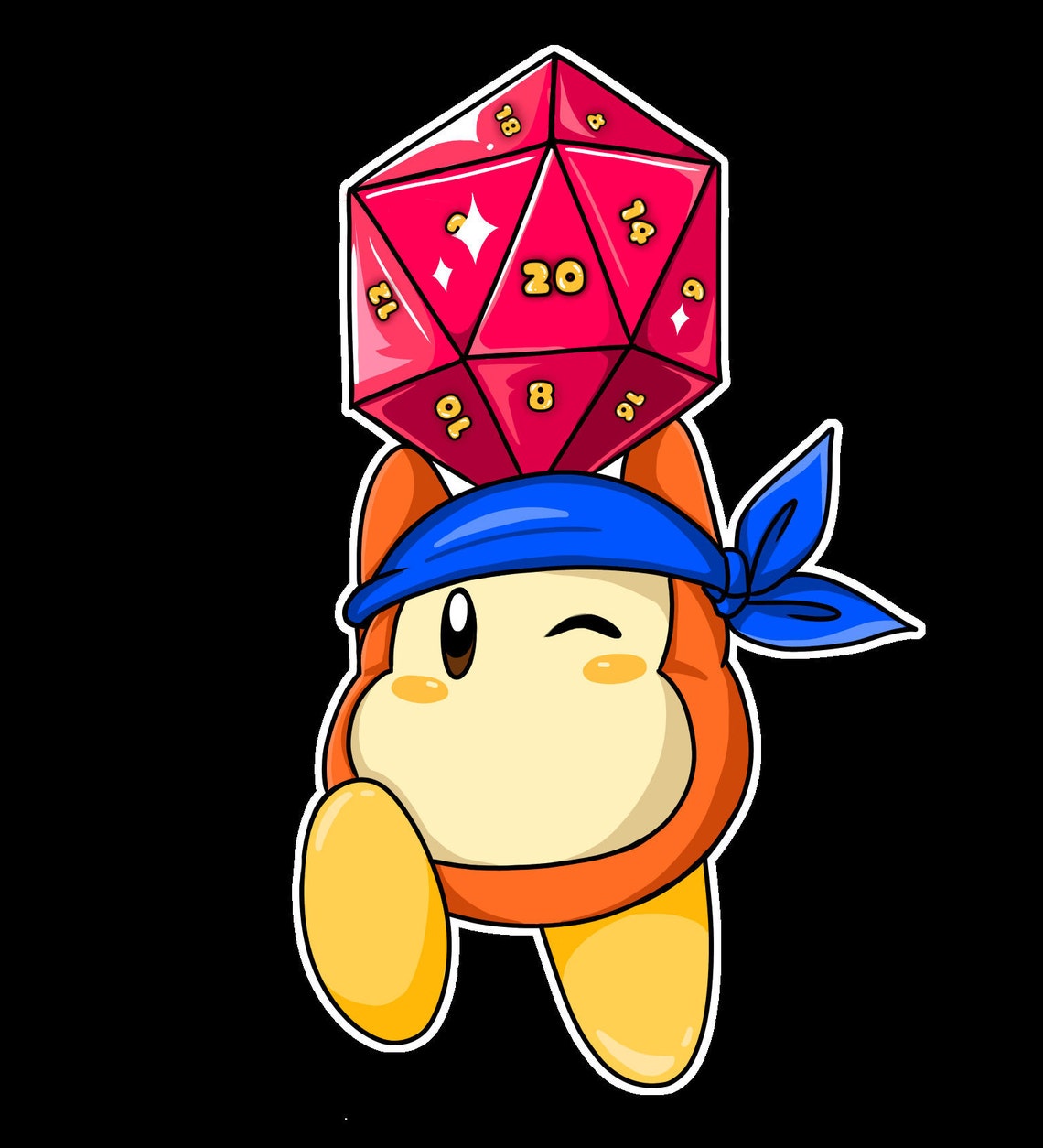 Super Kirby Clash/ Kirby D&D Mashup Holographic Stickers Etsy