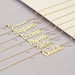 14K Solid Gold Name Necklace, Christmas Gifts, 925K sterling Silver Chain, Personalized Gift, Custom Gold Name Necklace, Gift for - HER2 