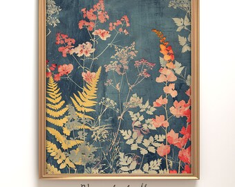 Impresión digital, arte descargable, plantas Arte de pared inspirado en Ernst Haeckel para el hogar, la oficina / VandalMap 1-026