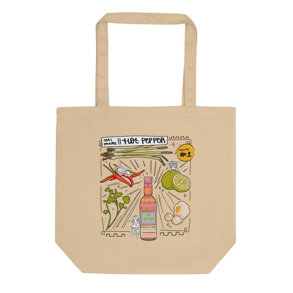 Let's Make... Hmong Pepper! Eco Tote Bag by Fumibean